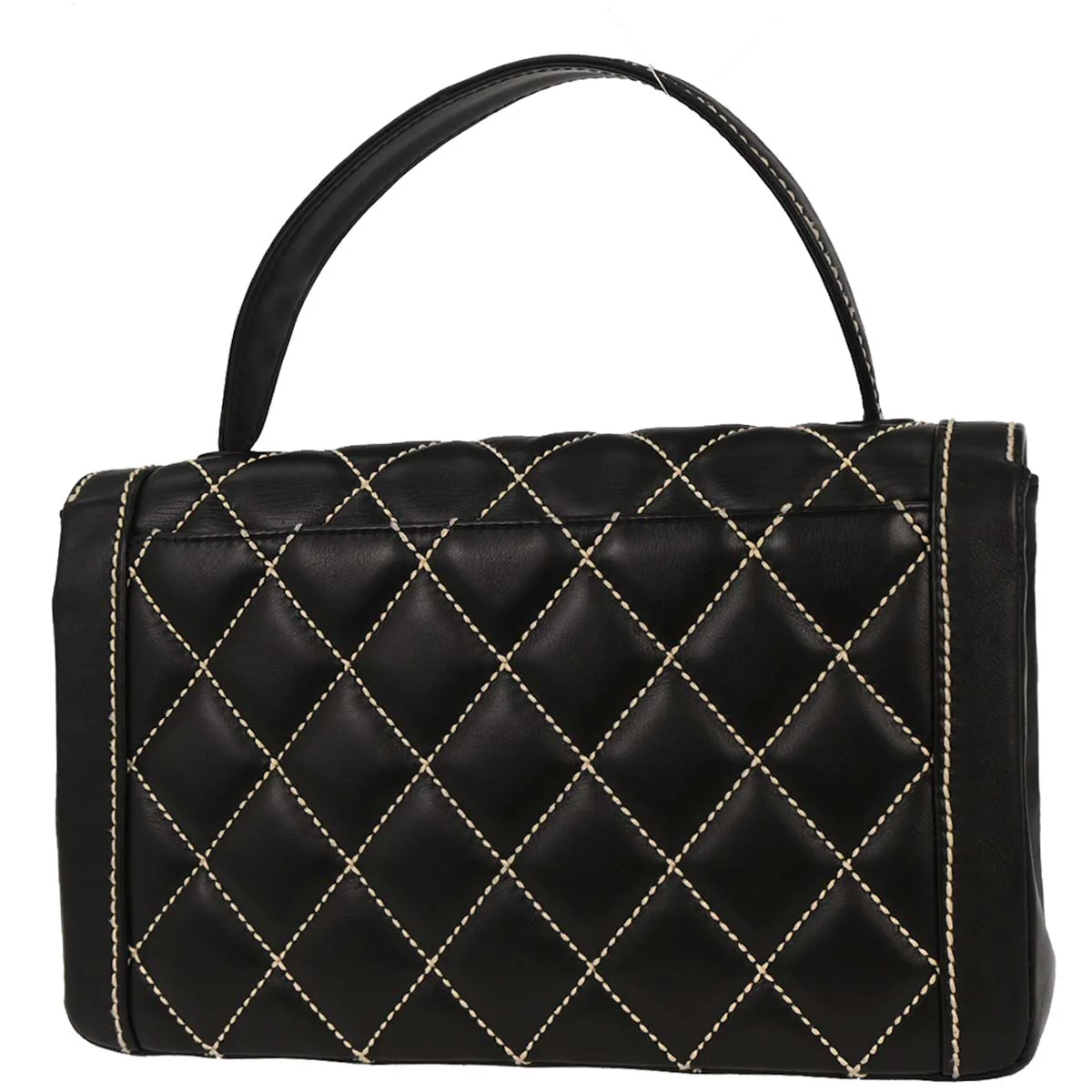 Chanel 2004-2005 Black Calfskin Wild Stitch Handbag - Image 2