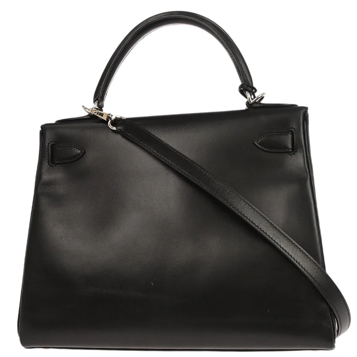 Hermes Black Box Calf Kelly 28 Retourne 2way Shoulder Handbag - Image 2