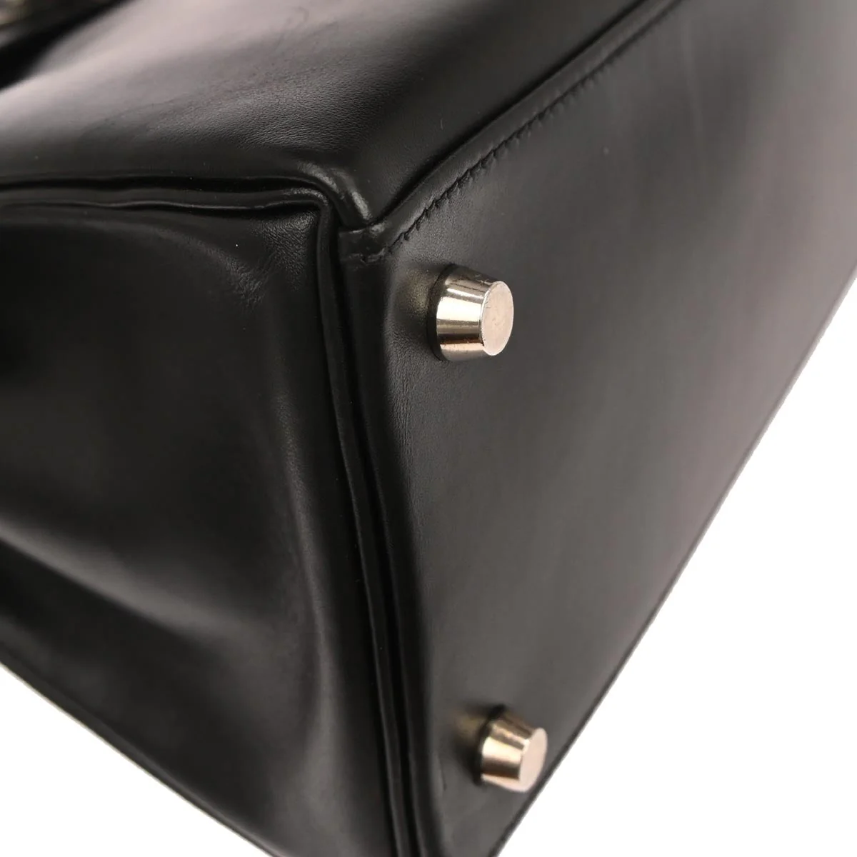 Hermes Black Box Calf Kelly 28 Retourne 2way Shoulder Handbag - Image 7