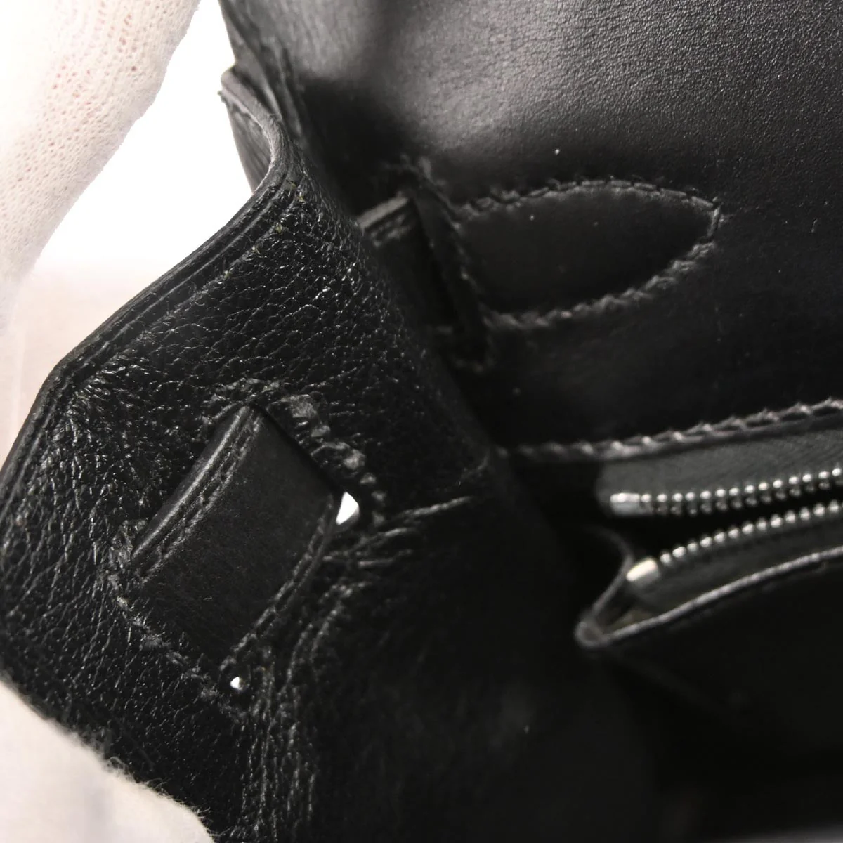 Hermes Black Box Calf Kelly 28 Retourne 2way Shoulder Handbag - Image 8