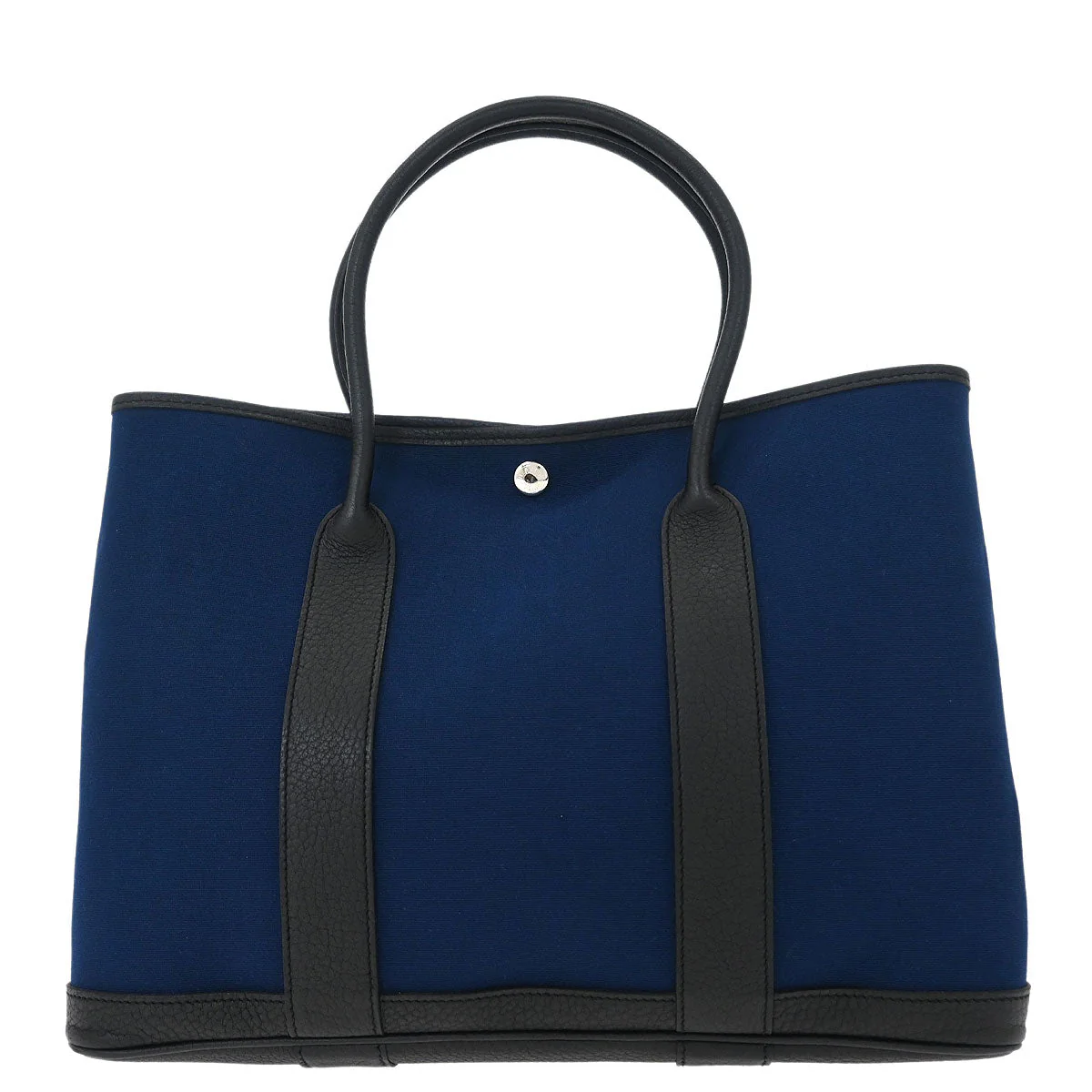 Hermes Navy Toile Officier Negonda Garden Party 36 PM Tote Bag - Image 2