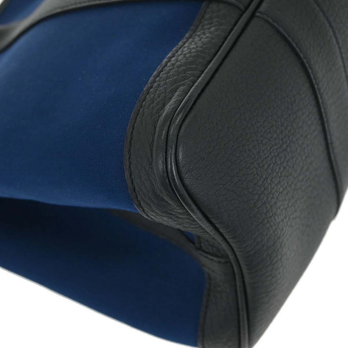Hermes Navy Toile Officier Negonda Garden Party 36 PM Tote Bag - Image 4