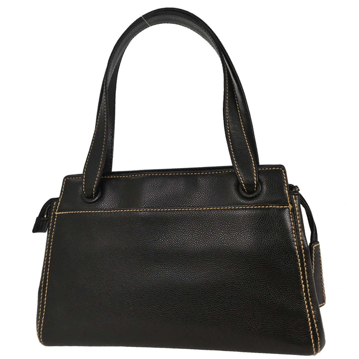 Chanel 2004-2005 Black Wild Stitch Caviar Tote Bag - Image 3