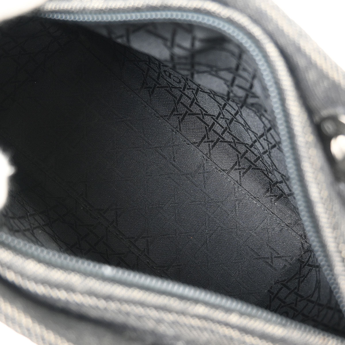 Christian Dior Black Denim Medium Lady Dior Cannage Handbag - Image 8