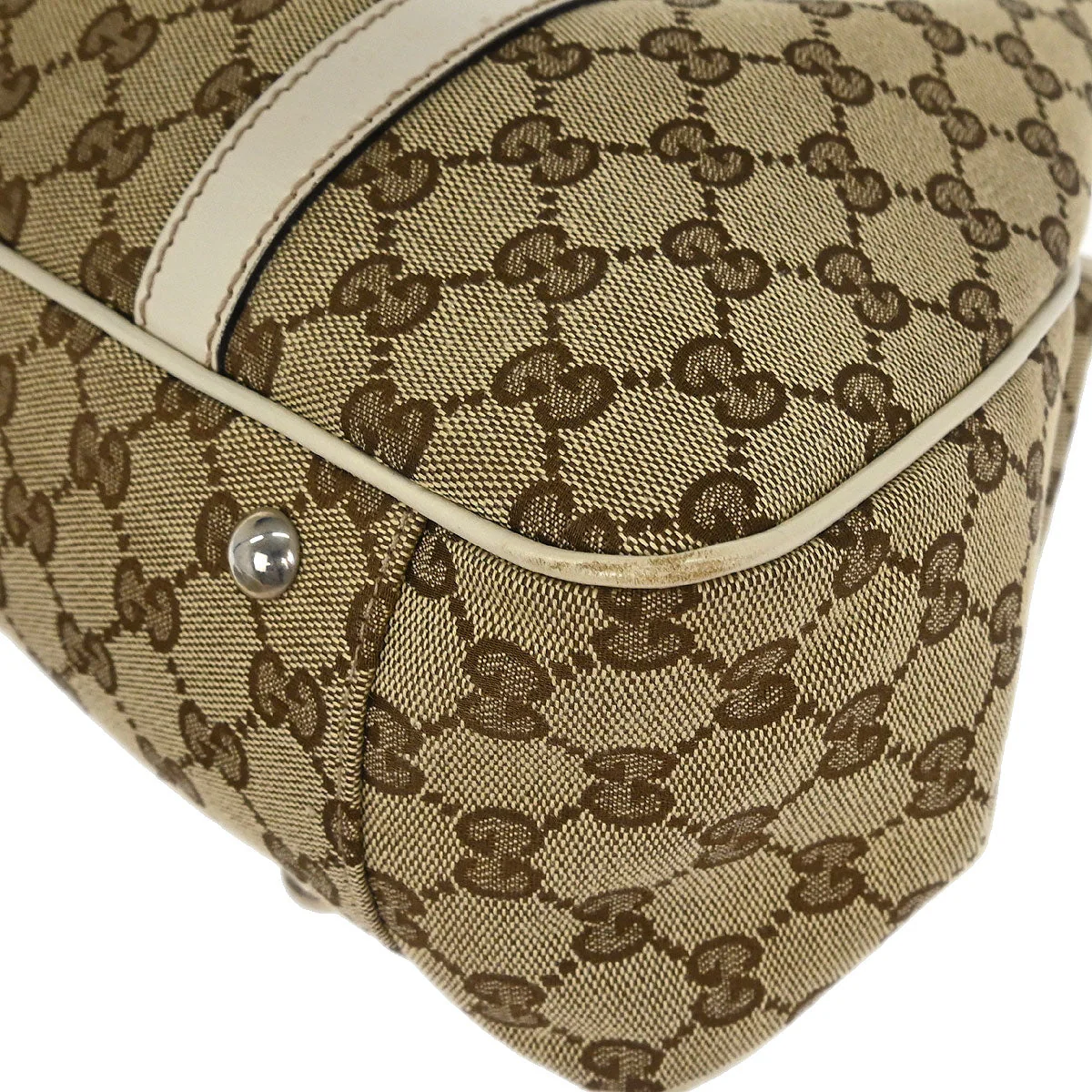 Gucci Brown GG Tote Handbag - Image 4