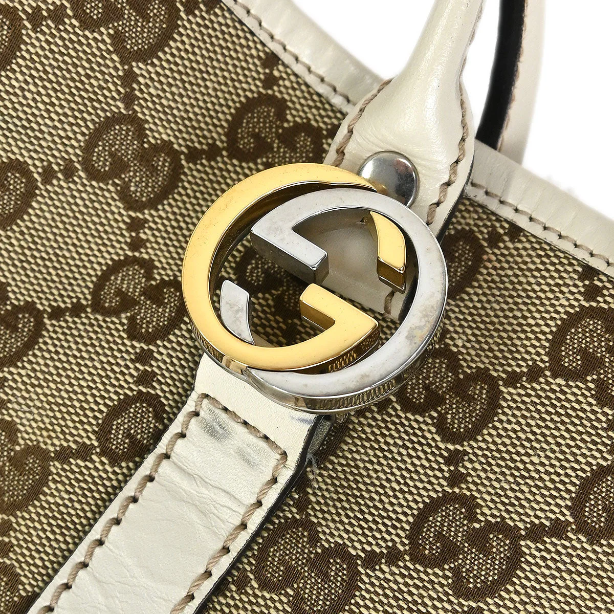 Gucci Brown GG Tote Handbag - Image 5