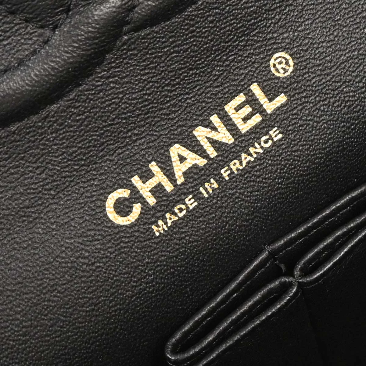 Chanel 2009-2010 Black Caviar Medium Classic Double Flap Shoulder Bag - Image 8