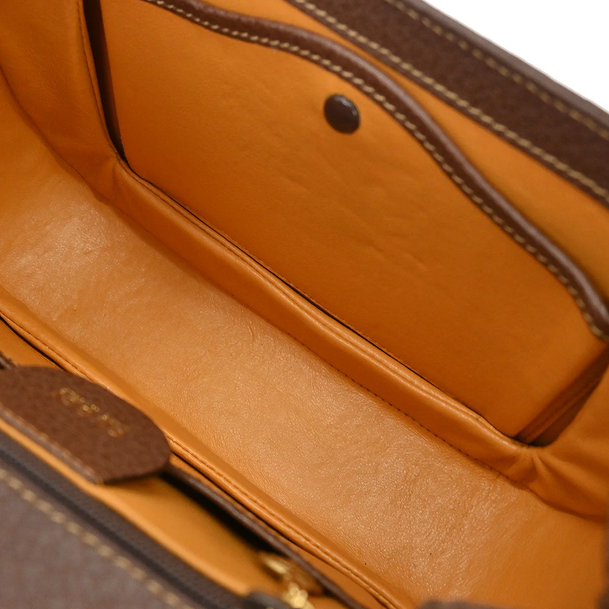 Gucci Brown Pigskin Bamboo 2way Shoulder Handbag - Image 7