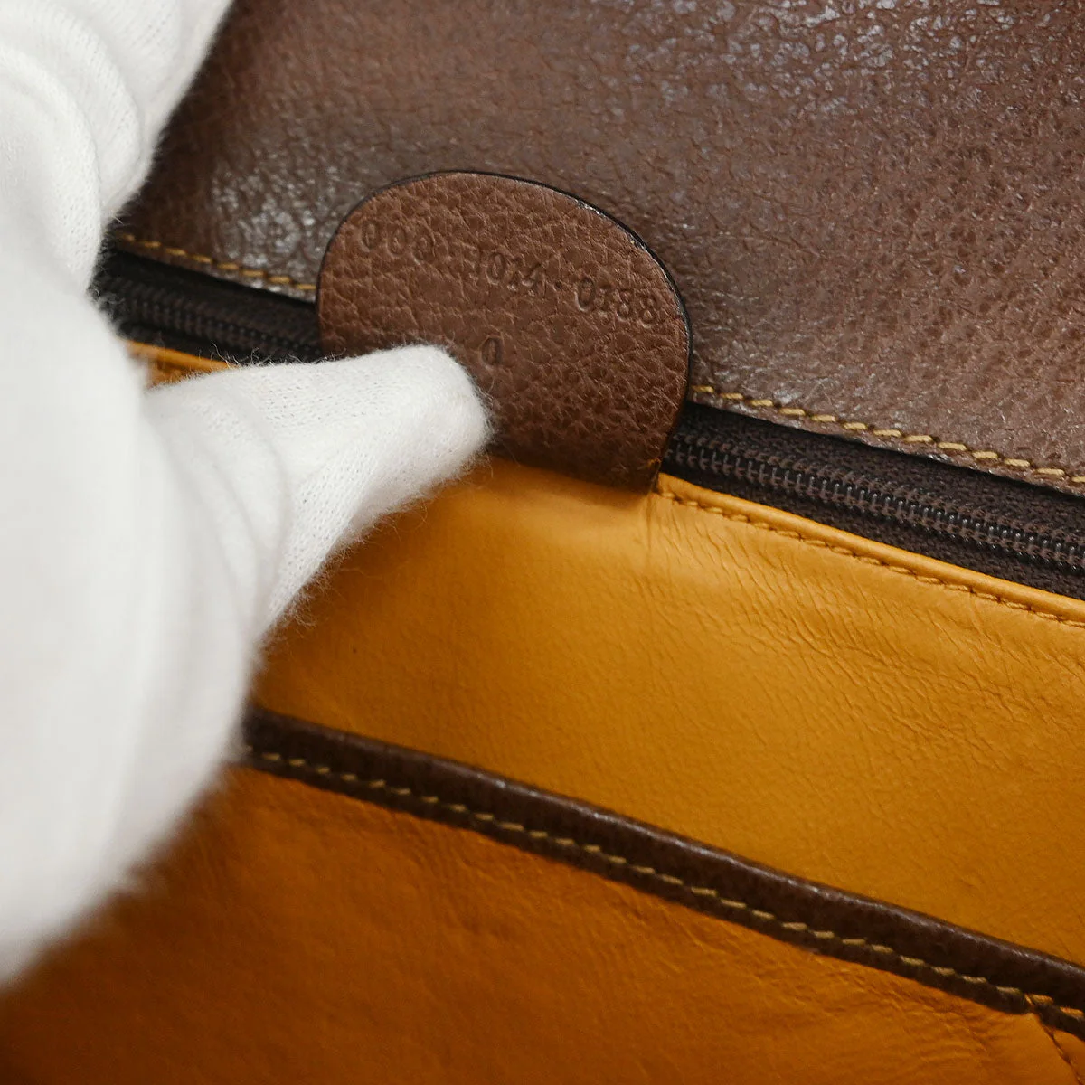 Gucci Brown Pigskin Bamboo 2way Shoulder Handbag - Image 9