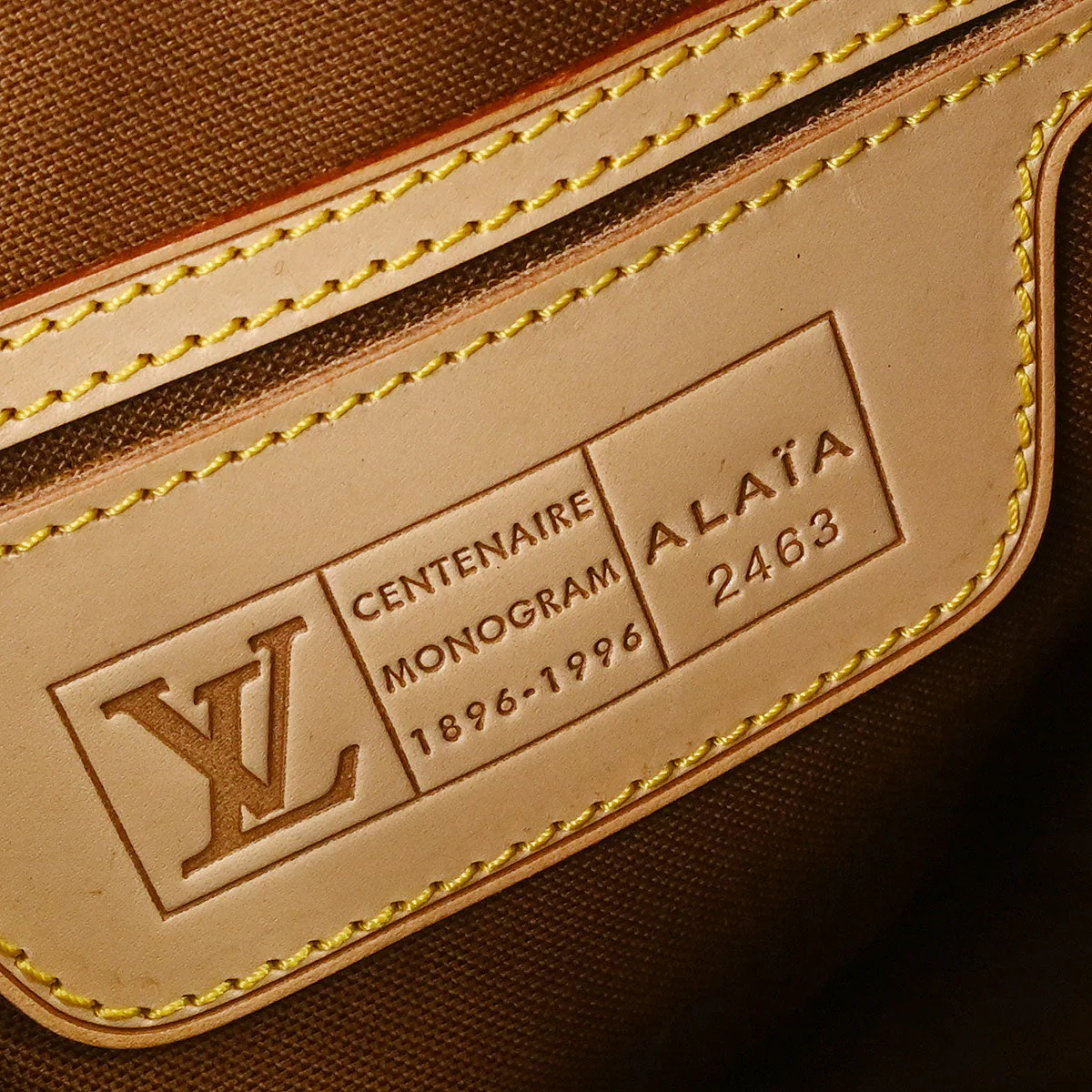 Louis Vuitton * Monogram Pony Hair Leopard Azzedine Alaia Alma M99032 - Image 9