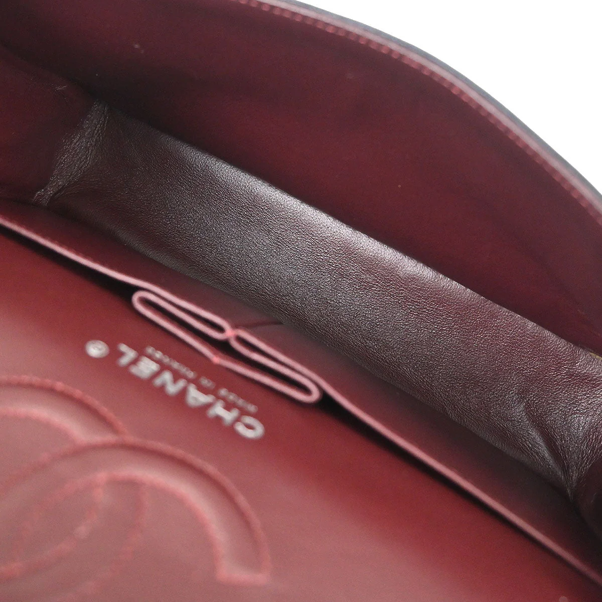 Chanel 2012 Black Lambskin Small Classic Double Flap Shoulder Bag - Image 8