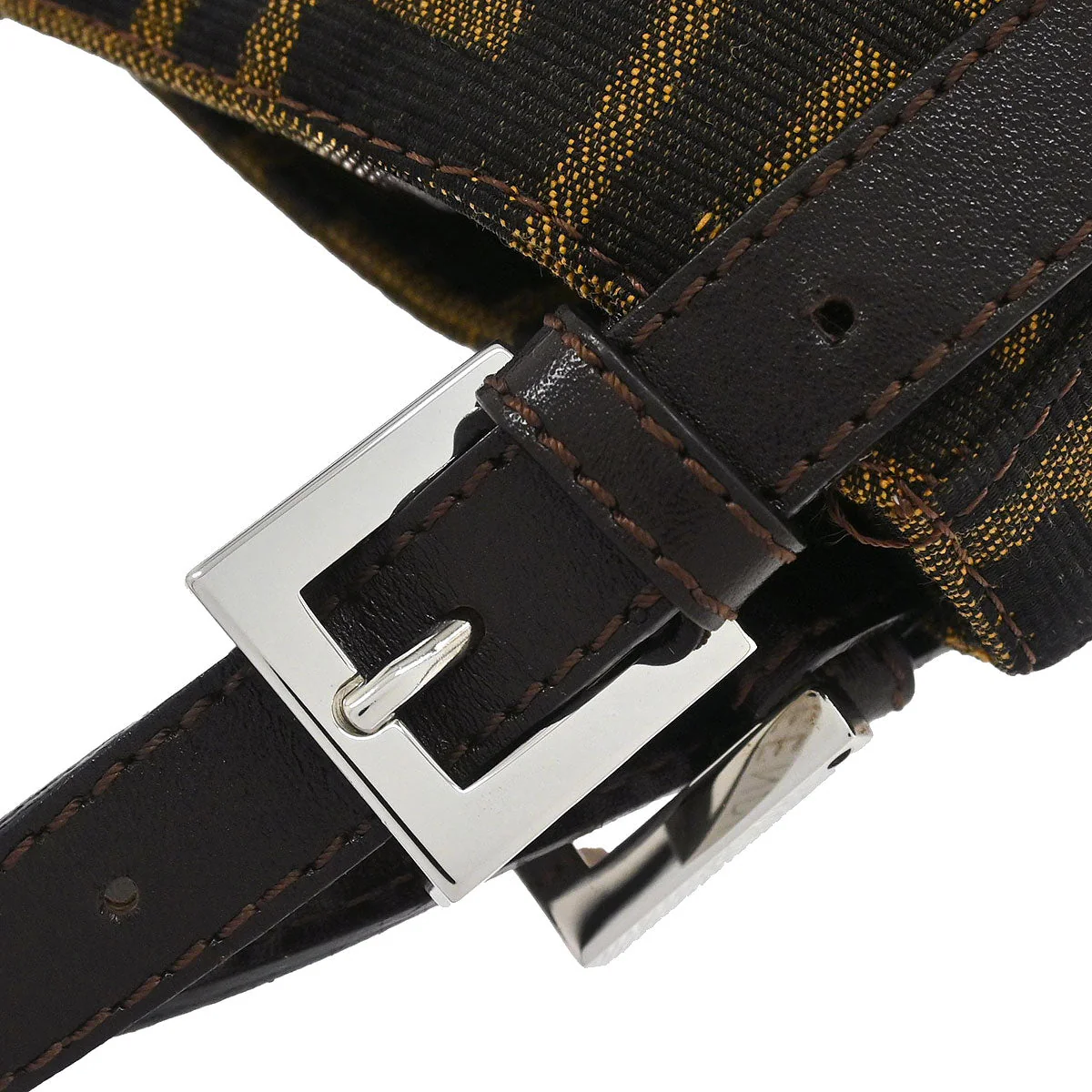 Fendi Brown Canvas Zucca Handbag - Image 4