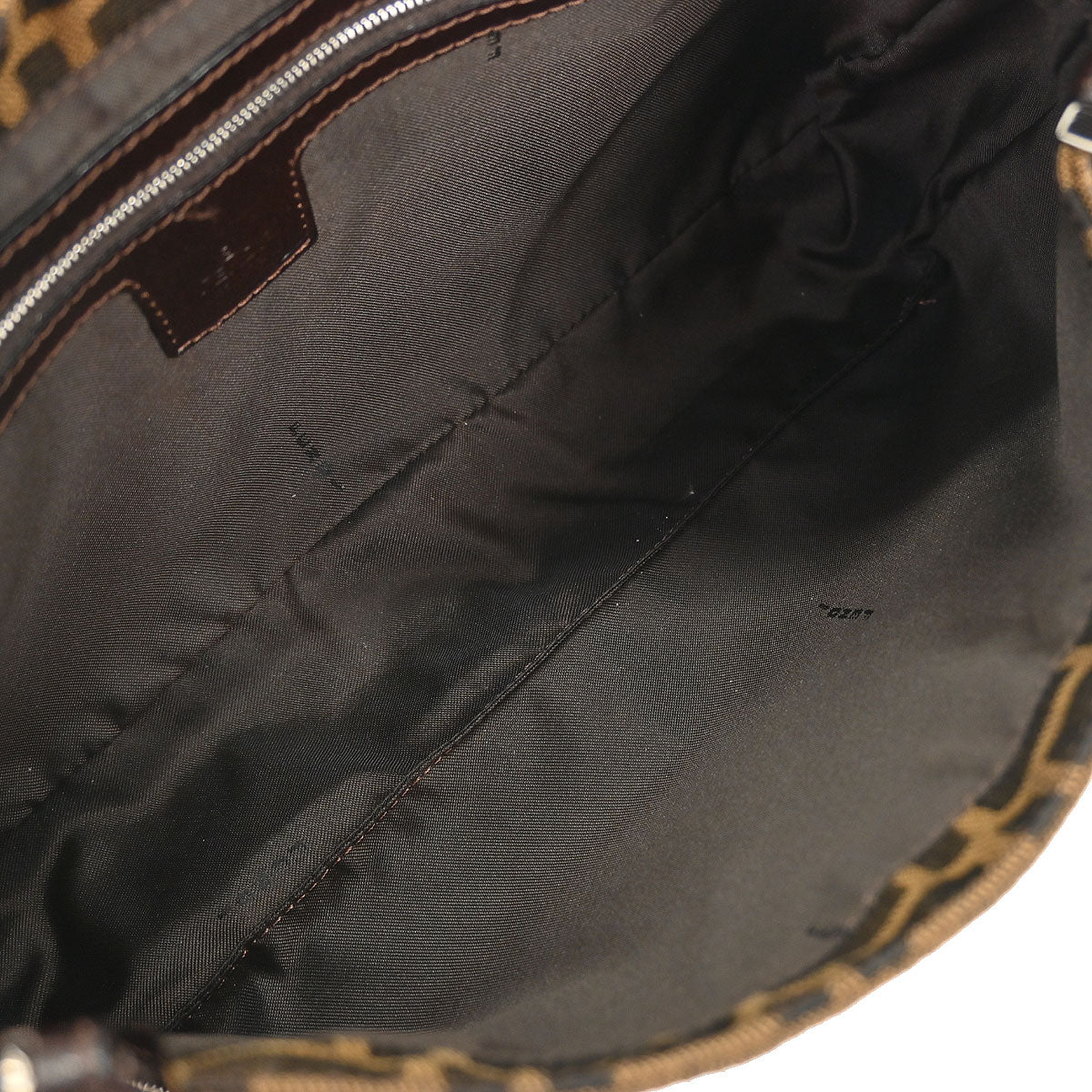 Fendi Brown Canvas Zucca Handbag - Image 7
