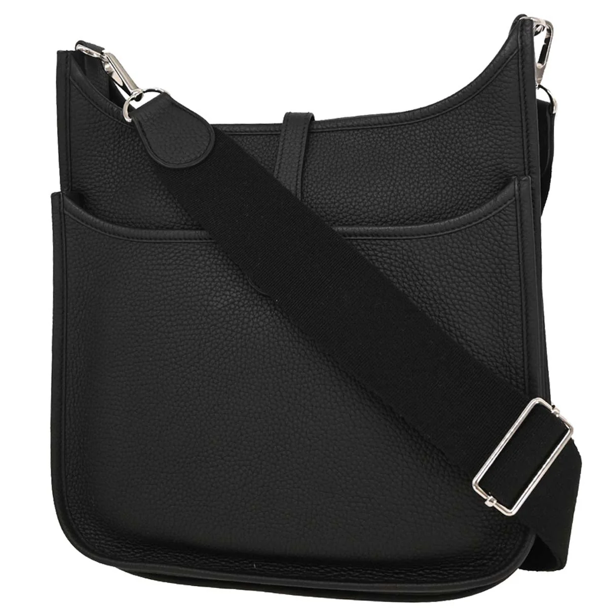 Hermes Black Taurillon Clemence Evelyne 3 29 PM Shoulder Bag - Image 2