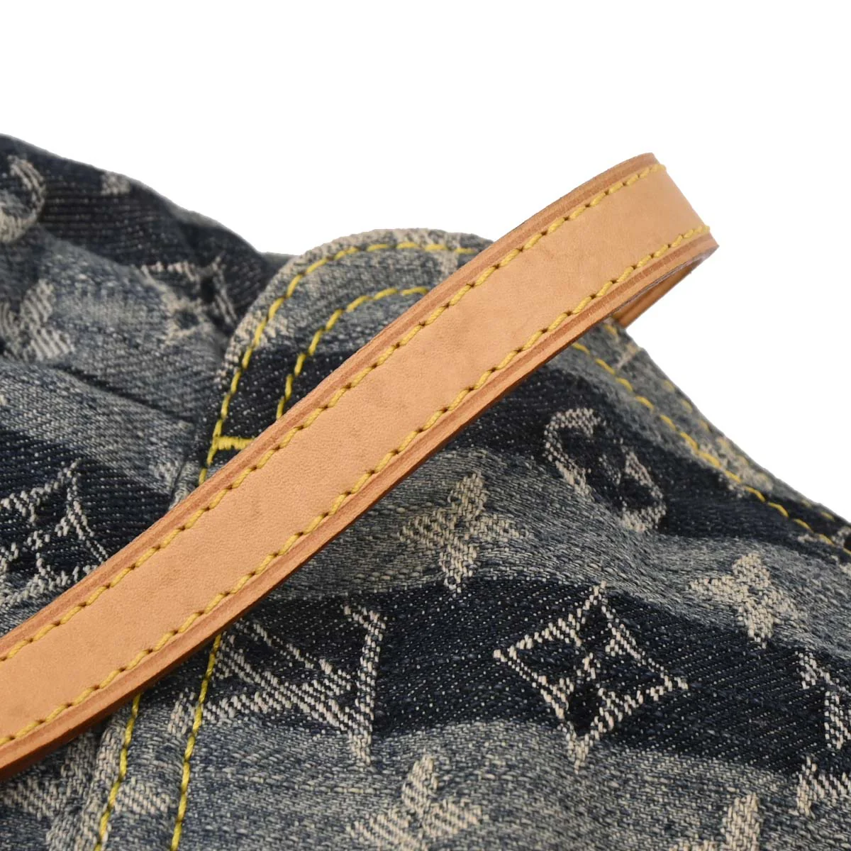 Louis Vuitton Blue Monogram Denim Mini Pleaty Raye Handbag M95333 - Image 10