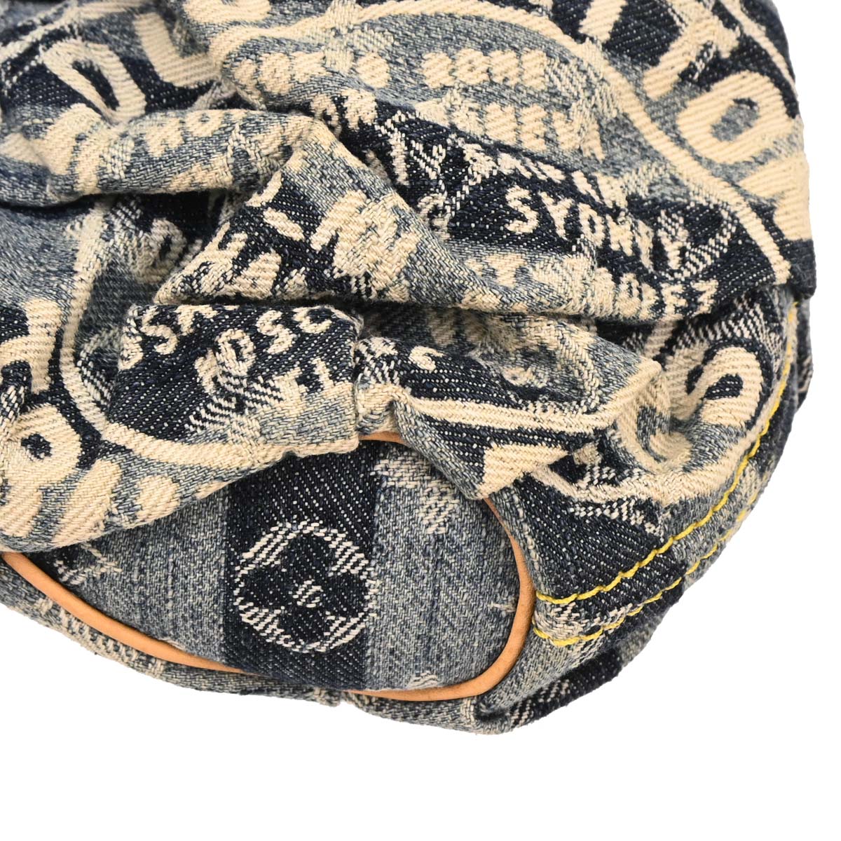 Louis Vuitton Blue Monogram Denim Mini Pleaty Raye Handbag M95333 - Image 6