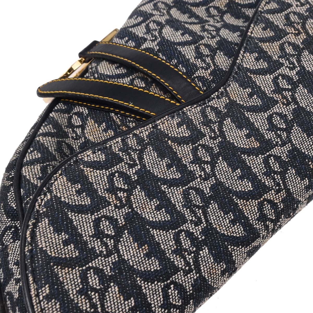 Christian Dior Navy Trotter Saddle Handbag - Image 3