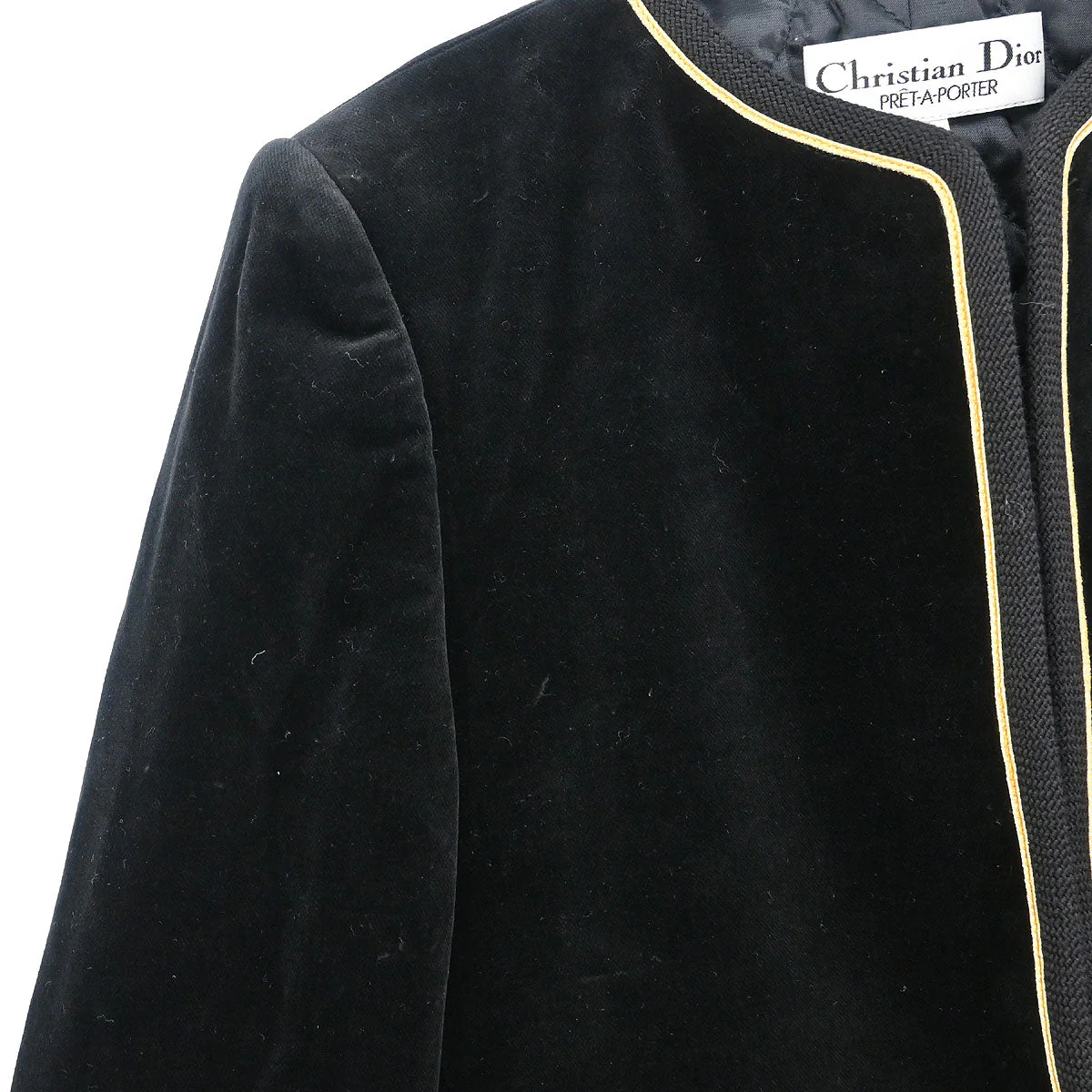 Christian Dior Setup Suit Jacket Skirt Black #S - Image 4