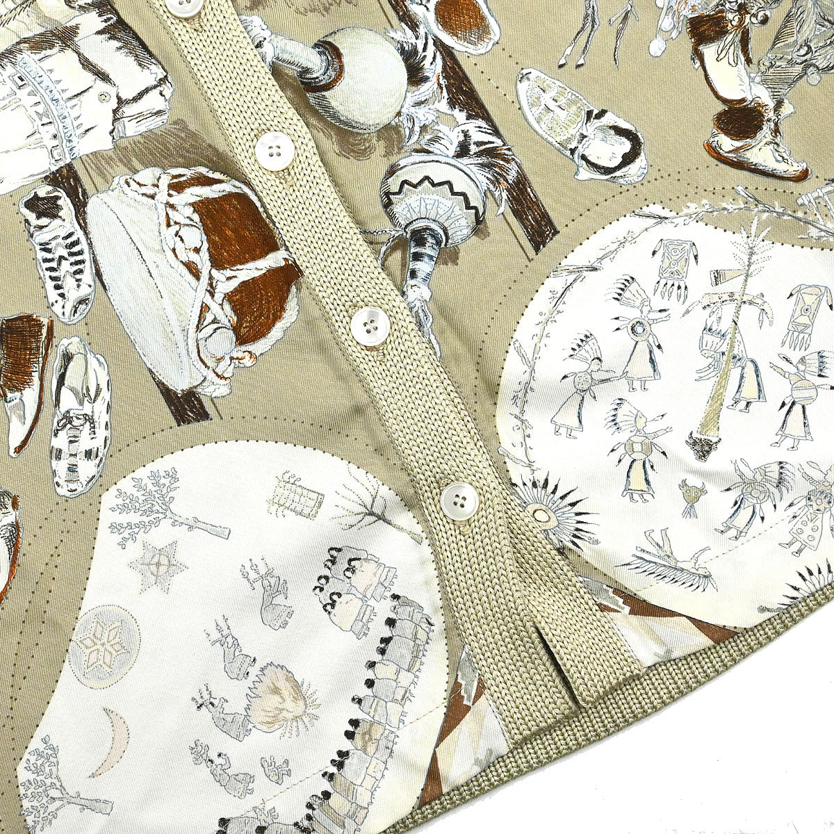 Hermes Cardigan Beige #S - Image 3
