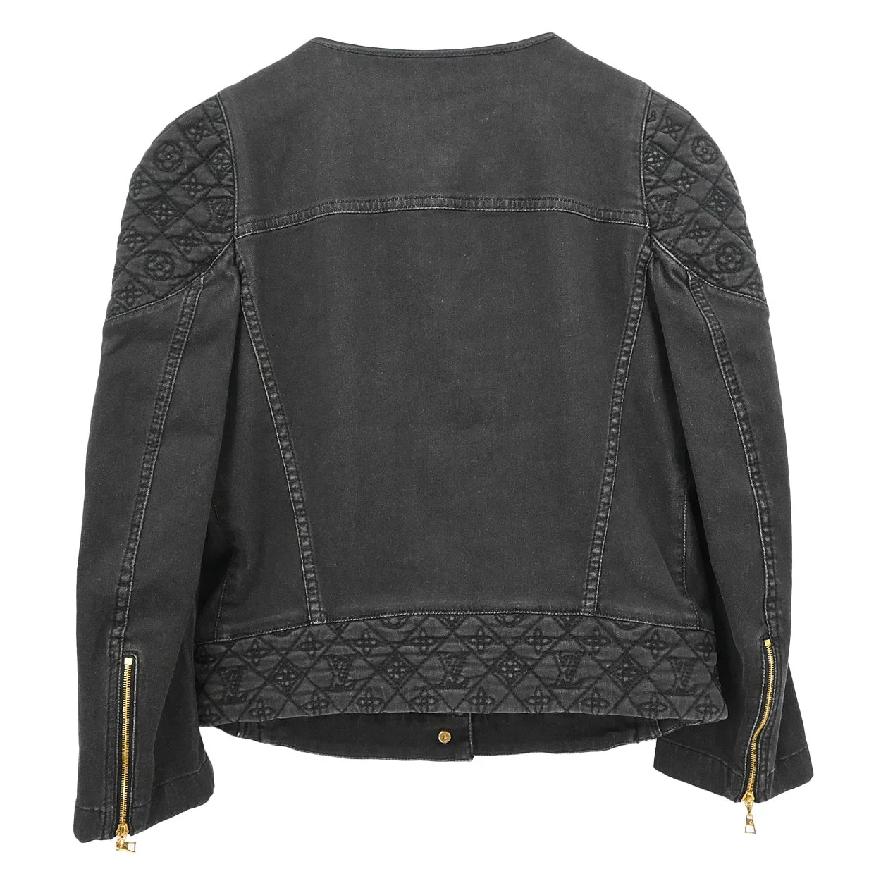 Louis Vuitton 2011 Collarless Jacket Black #38 - Image 2