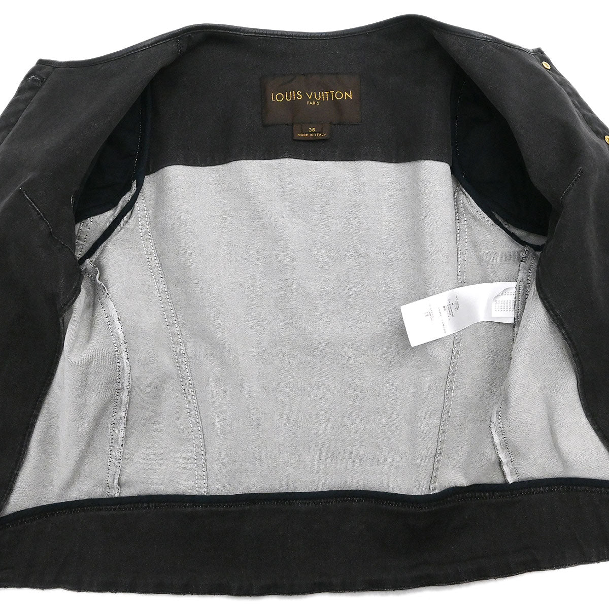 Louis Vuitton 2011 Collarless Jacket Black #38 - Image 6