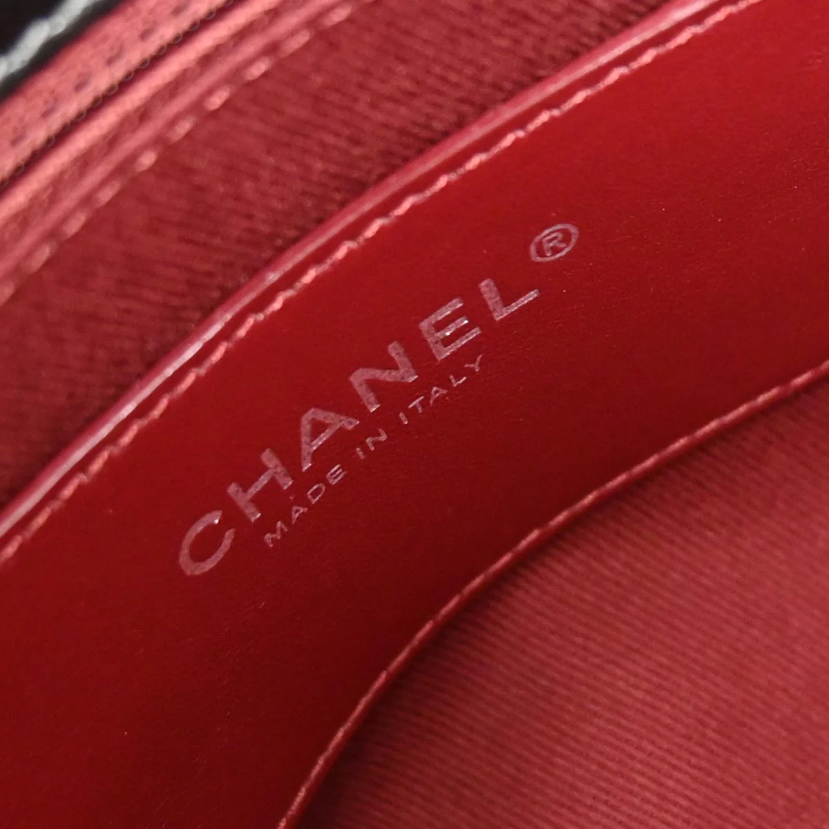 Chanel 2012 Gray Calfskin Large Mademoiselle Bowling Bag - Image 9