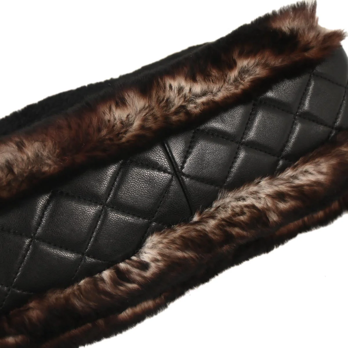 Chanel * 2014-2015 Brown Lapin Fur Shoulder Bag - Image 3