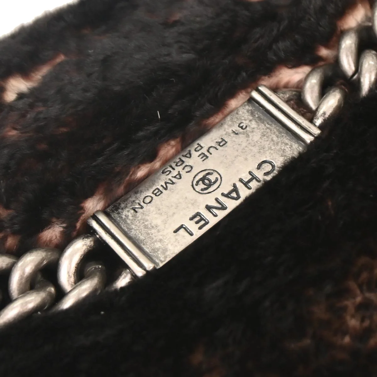 Chanel * 2014-2015 Brown Lapin Fur Shoulder Bag - Image 4