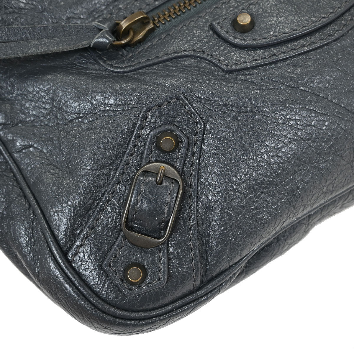Balenciaga Gray The Hip Shoulder Bag - Image 3