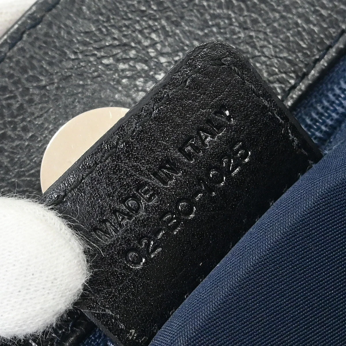 Christian Dior Navy Trotter Flight Handbag - Image 10