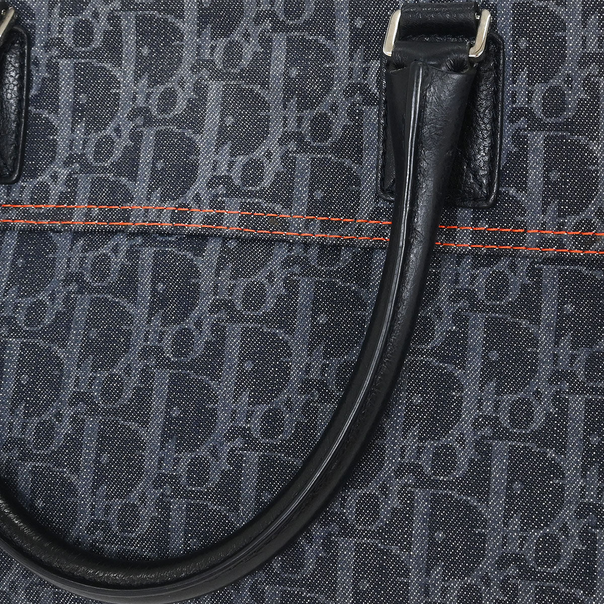 Christian Dior Navy Trotter Flight Handbag - Image 7