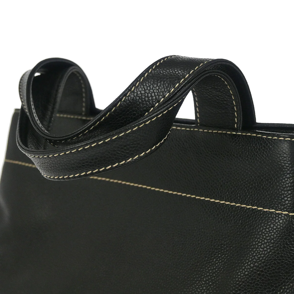 Chanel Black Caviar 2way Shoulder Tote Bag - Image 5