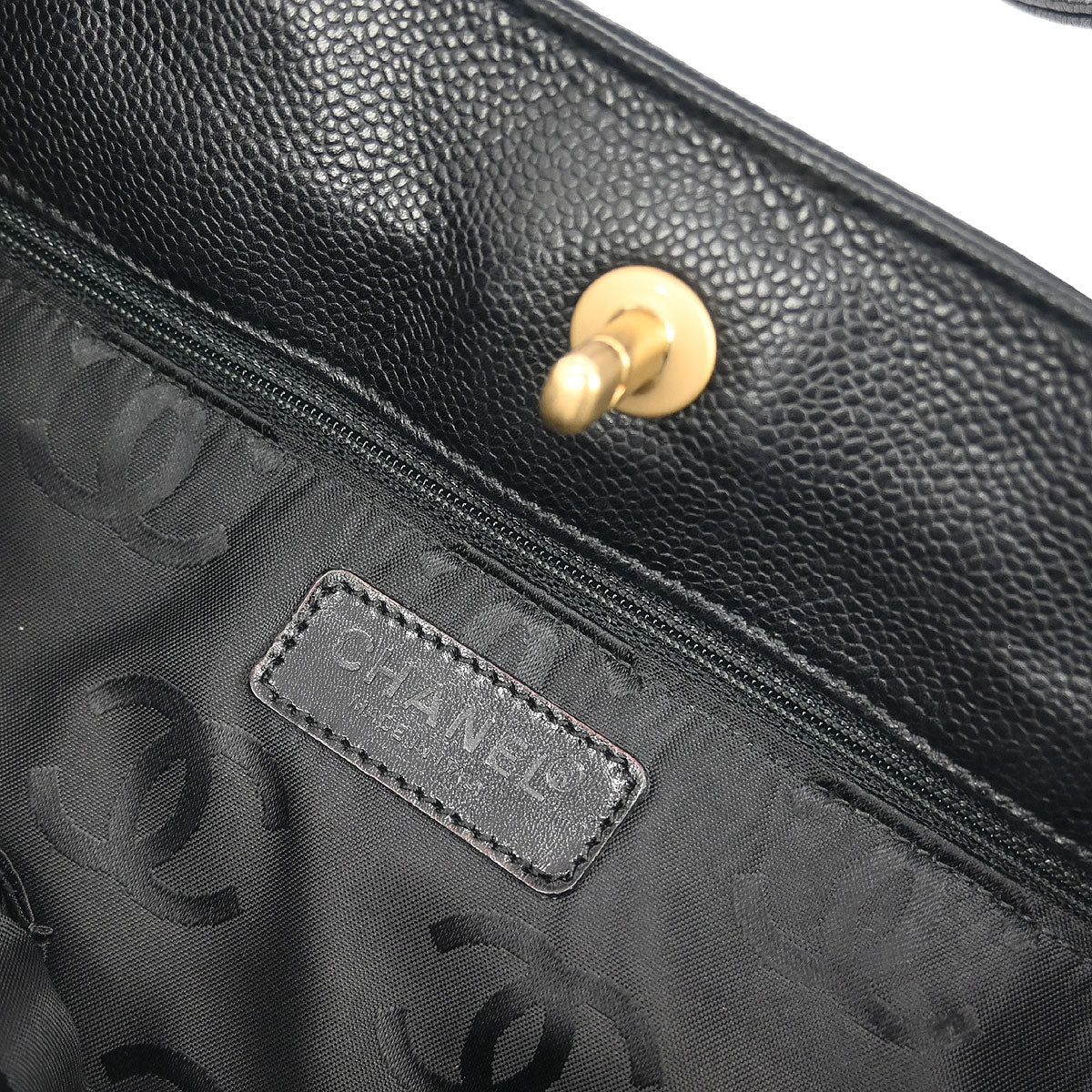 Chanel Black Caviar 2way Shoulder Tote Bag - Image 7