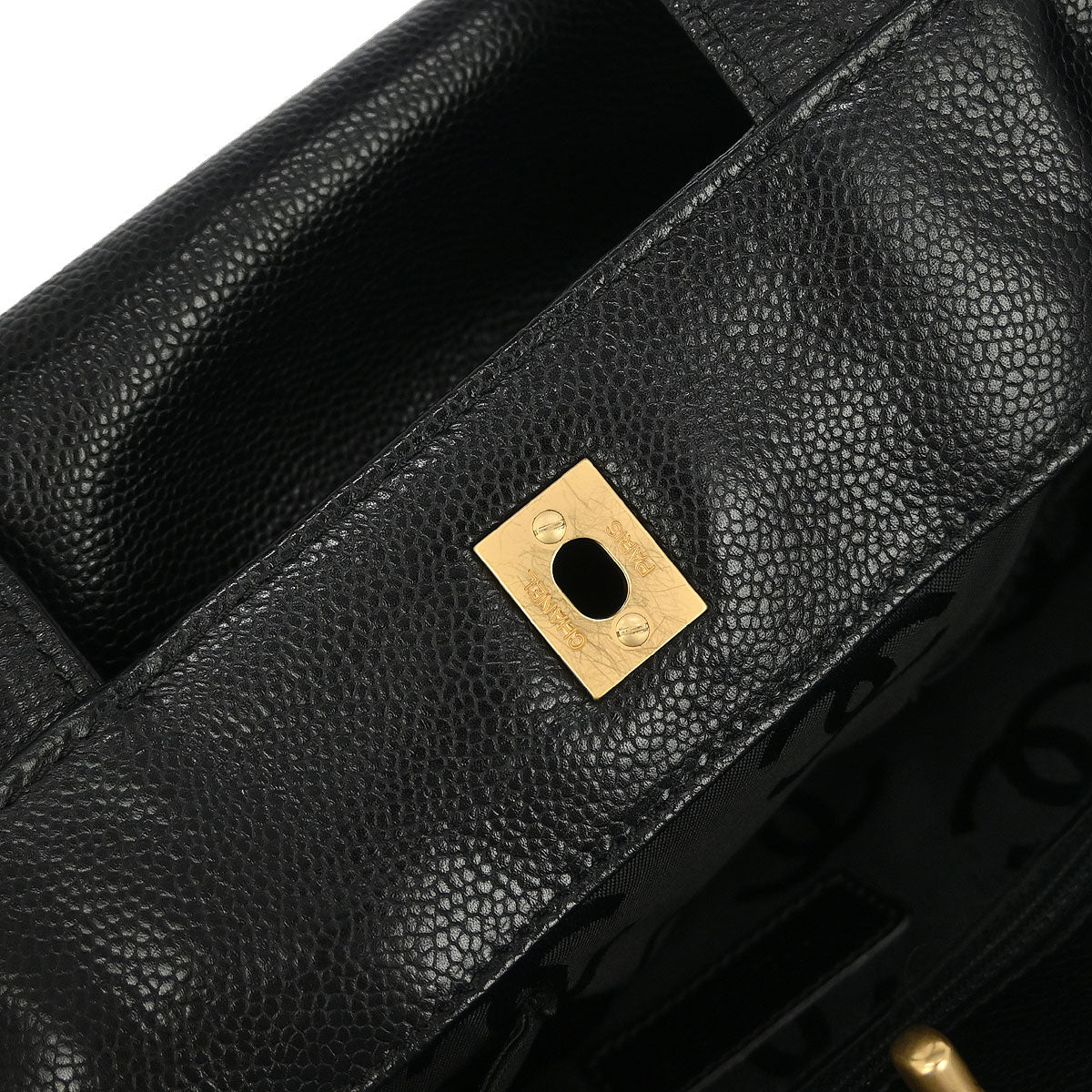 Chanel Black Caviar 2way Shoulder Tote Bag - Image 8