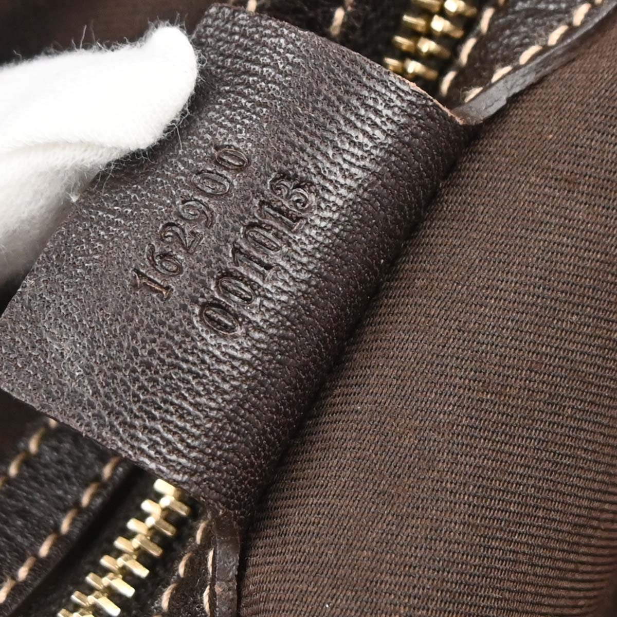 Gucci Beige Canvas GG Horsebit Handbag - Image 9
