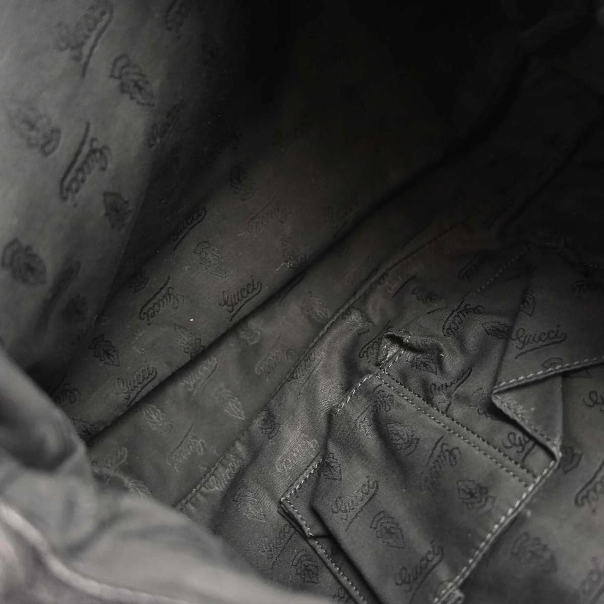 Gucci Black Leather Jungle Bamboo Shoulder Bag - Image 7