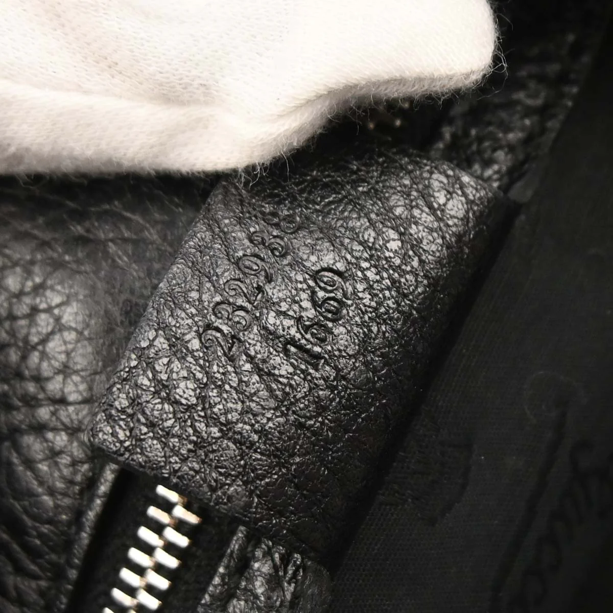 Gucci Black Leather Jungle Bamboo Shoulder Bag - Image 9