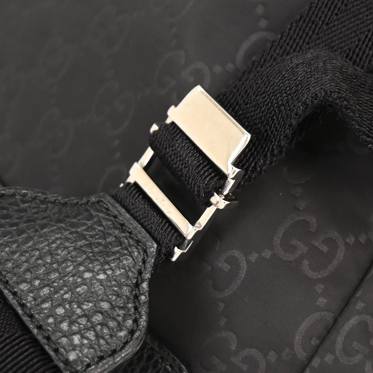 Gucci Black Nylon GG Daypack Backpack - Image 4