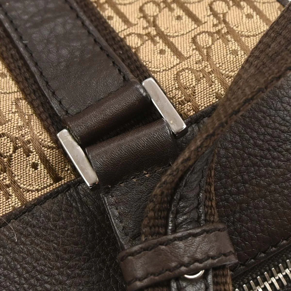 Christian Dior Brown Beige Street Chic Trotter Handbag - Image 3