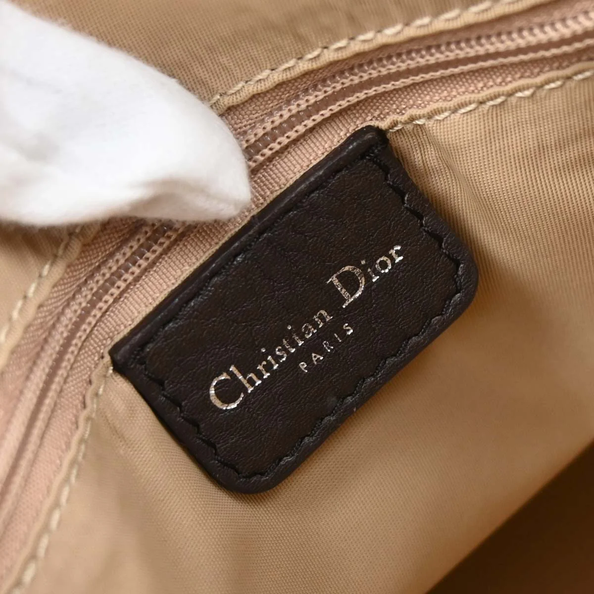 Christian Dior Brown Beige Street Chic Trotter Handbag - Image 9
