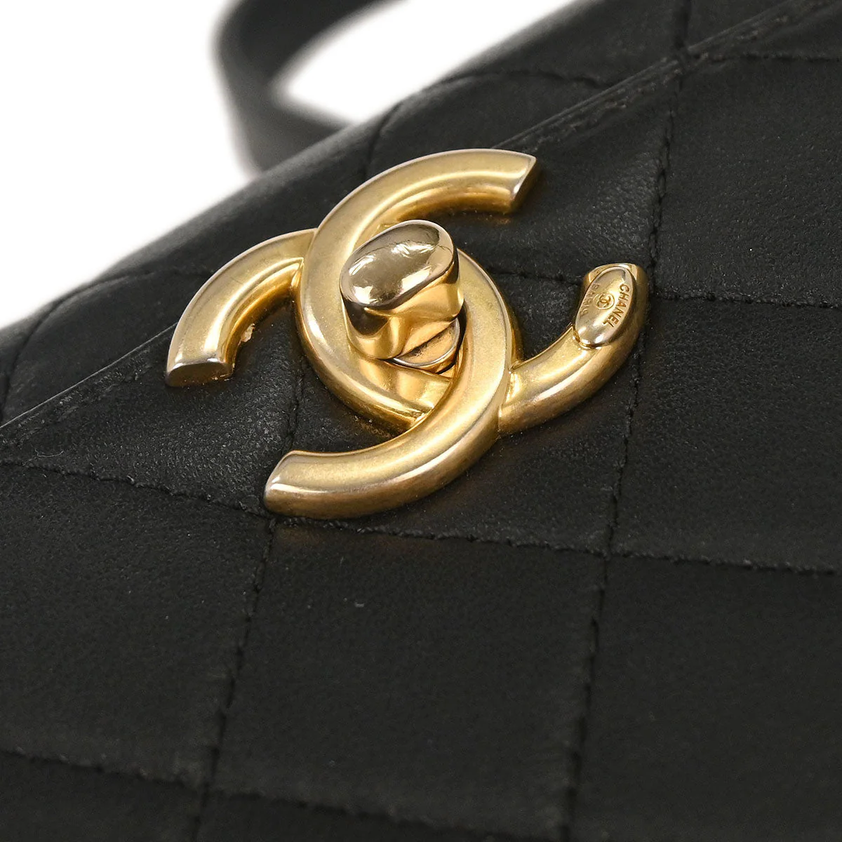 Chanel 2019 Black Lambskin 2way Handbag - Image 4