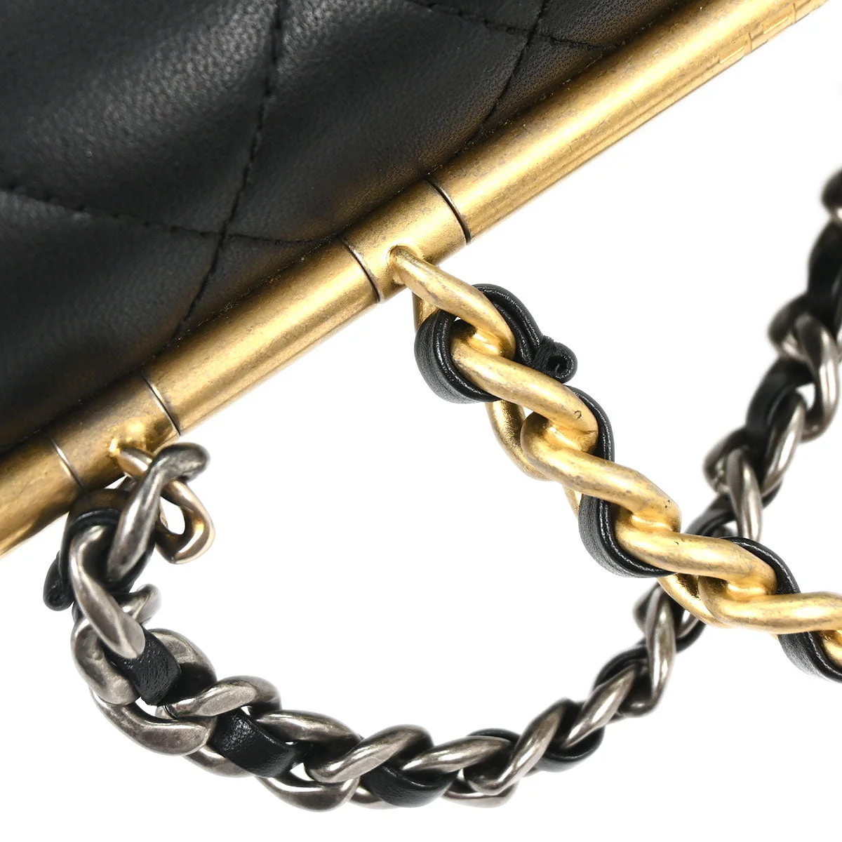 Chanel 2019 Black Lambskin 2way Handbag - Image 5