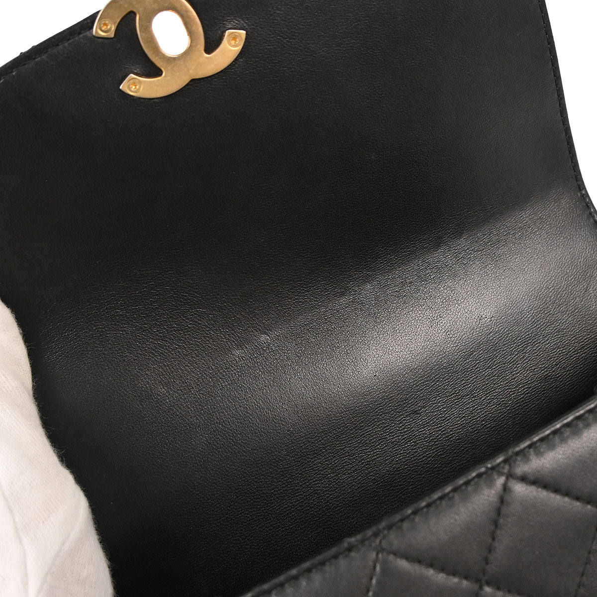 Chanel 2019 Black Lambskin 2way Handbag - Image 7
