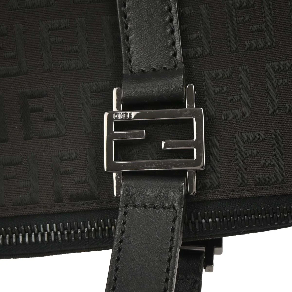 Fendi Dark Brown Zucchino Tote Handbag - Image 4