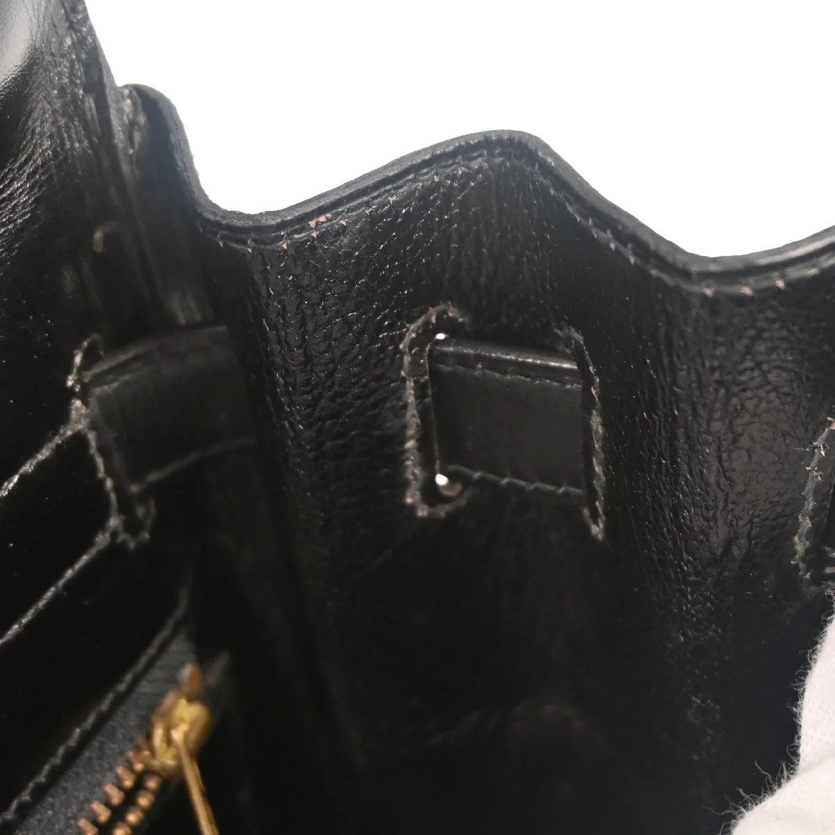 Hermes Black Box Calf Kelly 32 Retourne Handbag - Image 8