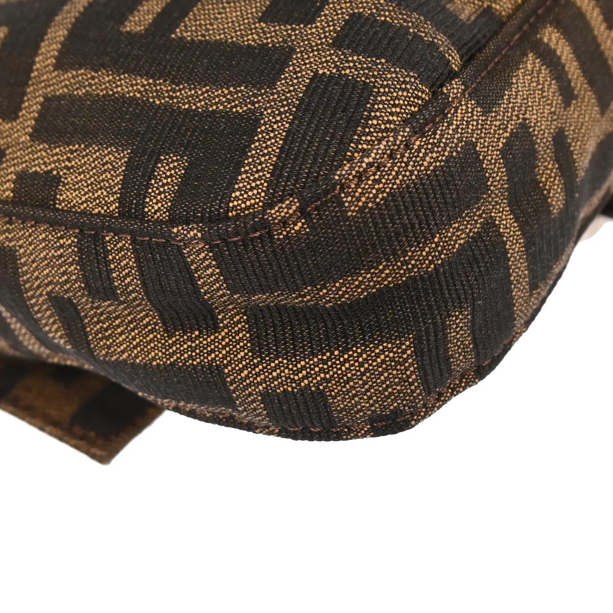 Fendi Brown Zucca Baguette Handbag - Image 6