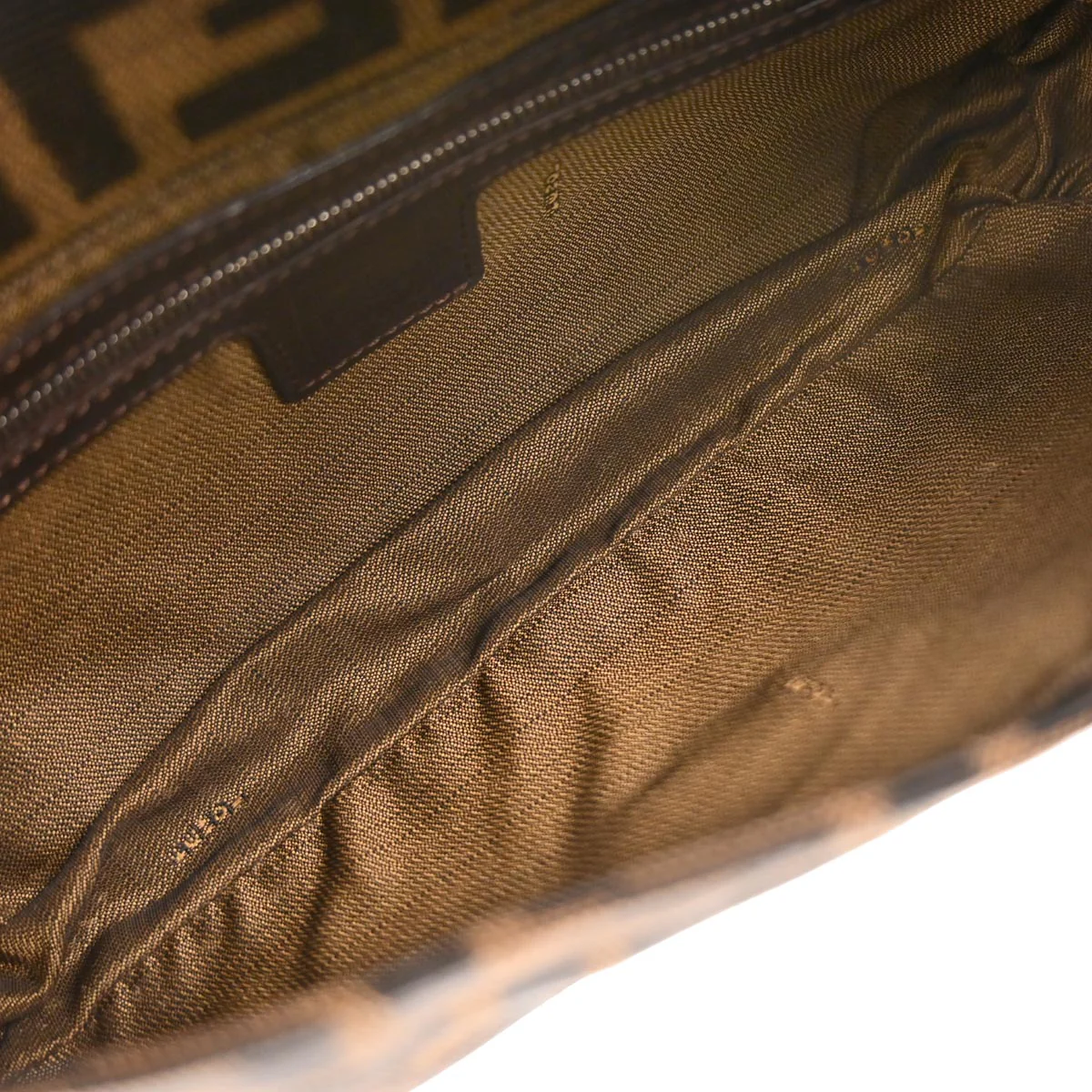Fendi Brown Zucca Baguette Handbag - Image 8