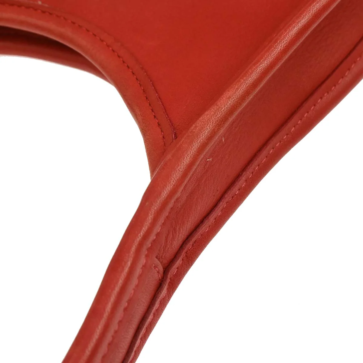 Coach Red Leather Handbag - Image 6