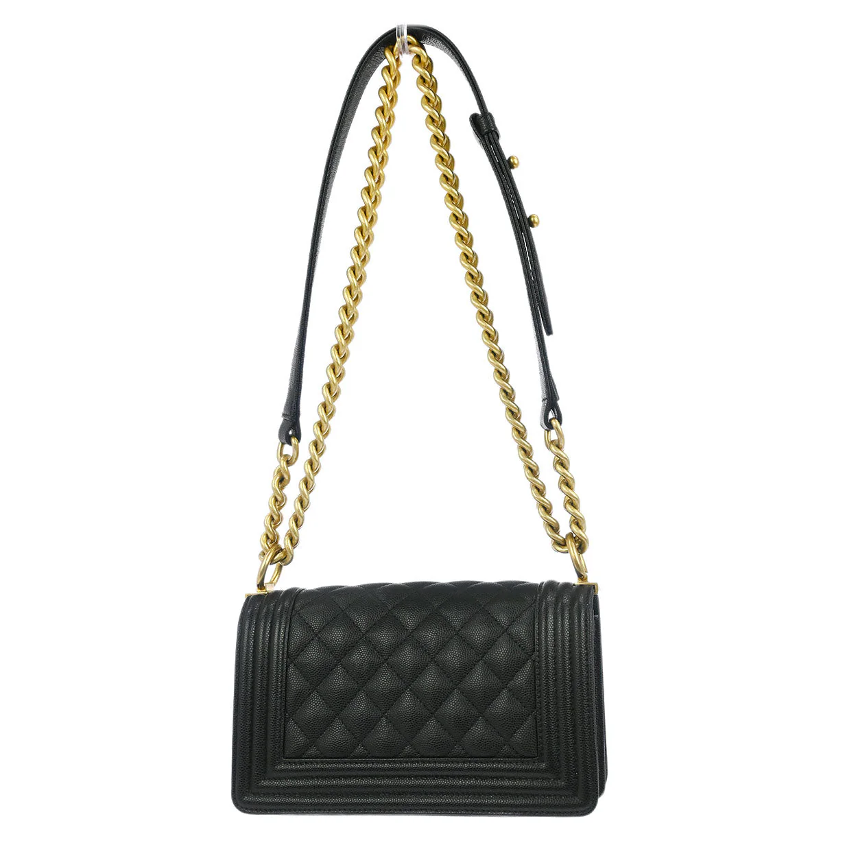 Boy Chanel 2019 Black Caviar Small Chain Shoulder Bag - Image 2