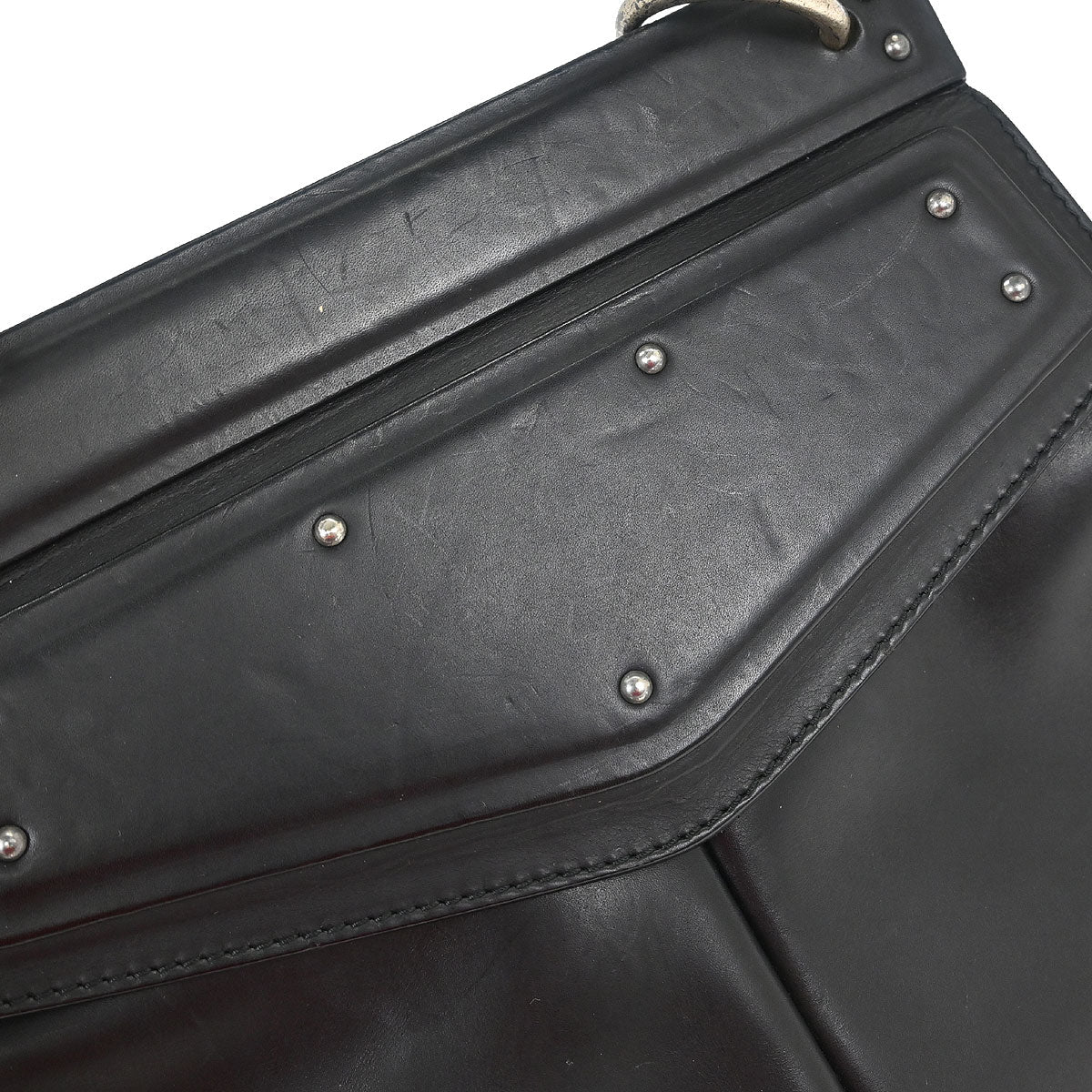 Yves Saint Laurent Rive Gauche Black Leather Shoulder Bag - Image 5